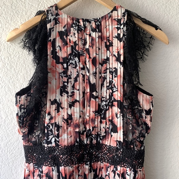 Foxiedox Jasmine Lace Pleated Floral Midi Dress XS - Picture 9 of 16